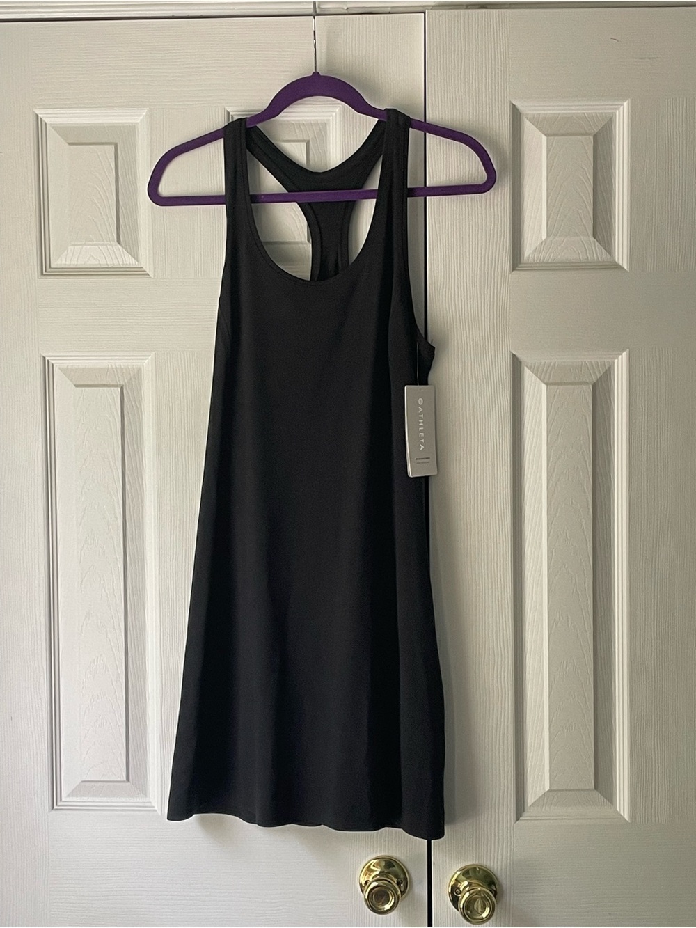Athleta Black Tank Dress with Racerback